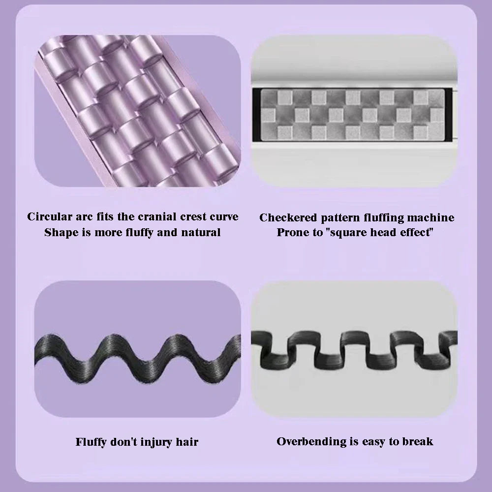 Fluffy Curling Iron Corn Beard Perm Grid Splint Electric Hair Root Negative Ion Curler Hair Styling Tools