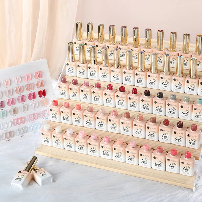 UR SUGAR 15ml Jelly Nude Gel Nail Polish Light Pink Translucent Color Soak Off UV LED Gel Varnish Nail Art DIY Fashion Manicure