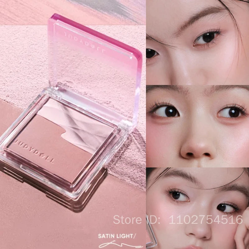 Judydoll Water Satin Glow Blush Two-color Expansion Blusher Matte Natural Cheek Tint Brighten Face Contouring Waterproof Makeup