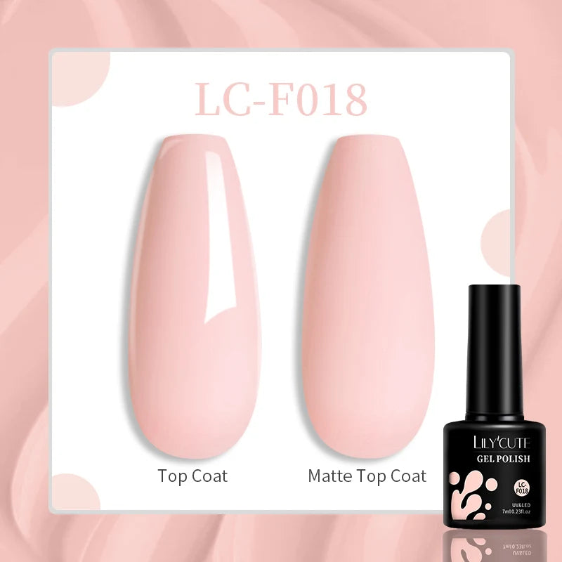 LILYCUTE 7ML Eggshell Gel Nail Polish White Black Material Semi Permanent Autumn Varnish With Any Color Gel Soak Off UV Manicure