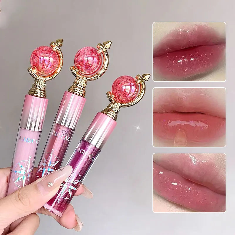 MAGIC CASA Shimmering Lip Gloss — Hydrating and Moisturizing Lip Makeup, Long-Lasting Waterproof Mirror Finish, Non-Sticky Plumping Glass-Like Shine