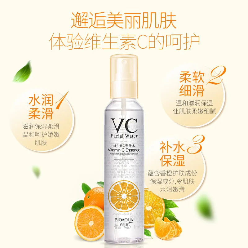 BIOAQUA Toner Vitamin C  Moisturizing Refreshing Shrinking Pore VC Spray Firming Facial Water Skin Care