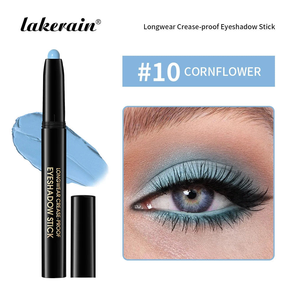 12 Colors Eyeshadow Pencil Stick Shimmer And Matte Waterproof Metallic Glitter Eye Shadow Highlighter Pencil Eyeshadow Cosmetics