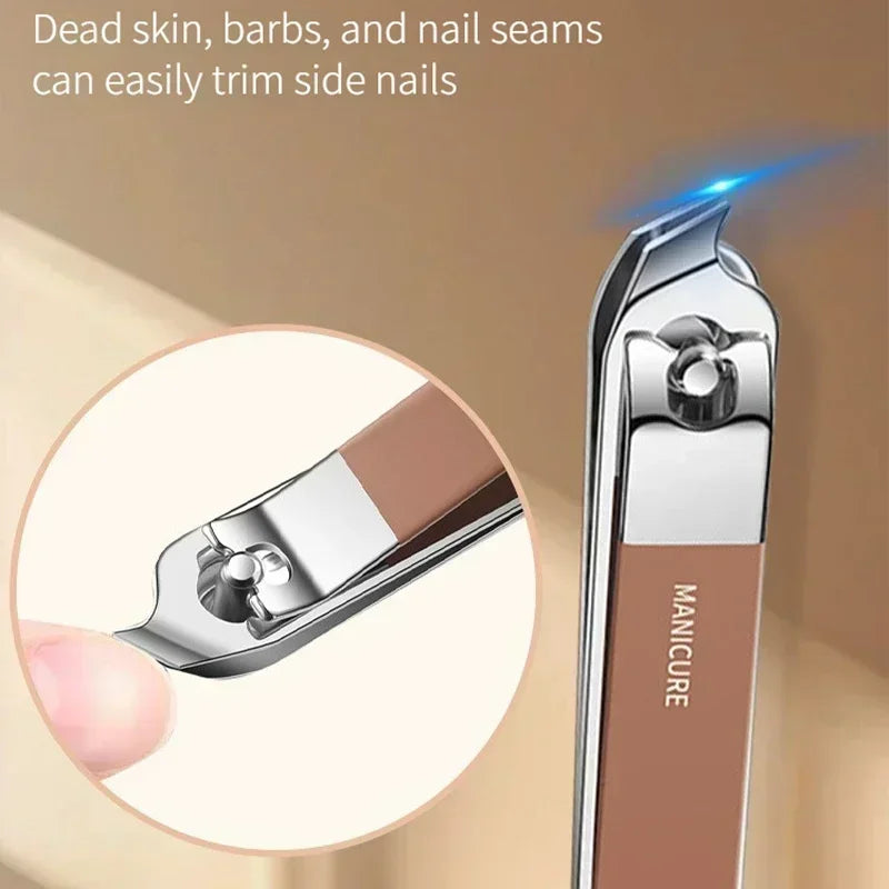 8‌pcs/set Manicure Kit Stainless Steel Sharp Durable All in One Nail Tools Portable Nail Clipper Set‌