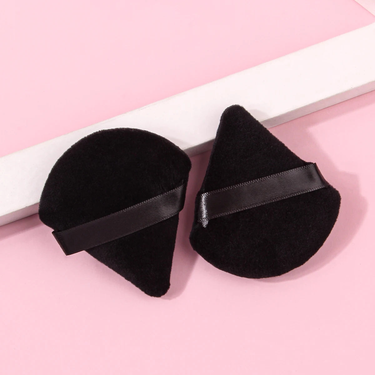 2Pcs/100Pcs  Triangle Powder Puff For Loose Powder Liquid Cosmetic Soft Plush Powder Puff Makeup Foundation Puff Makeup Tool