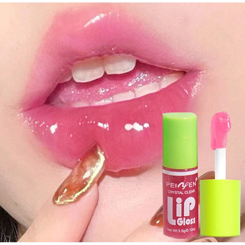 6pcs Moisturizing Min Plump Lips Lipgloss Transparent Lip Oil Sexy Lip Cosmetics For Make Up Liquid Lipstick Lips Cosmetics Gift