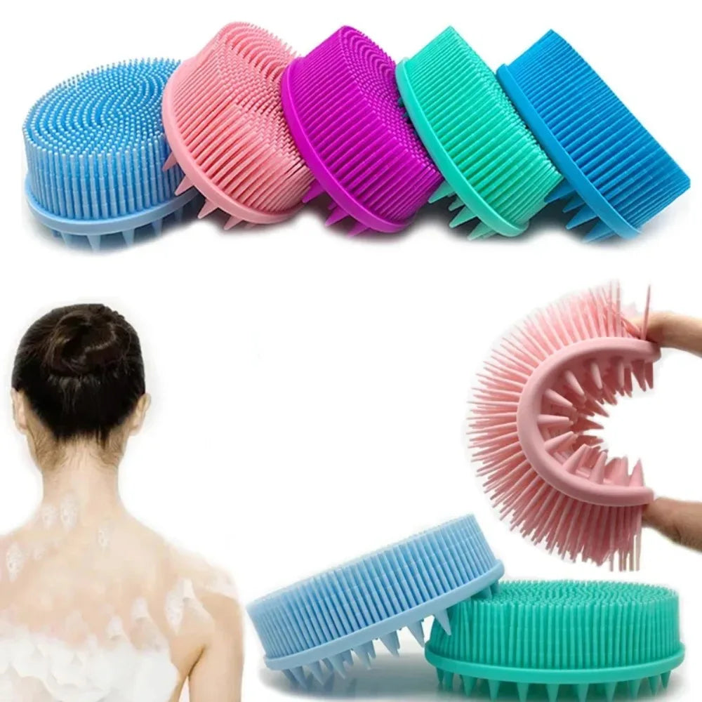 Silicone Body Brush Baby Shower Body Wash Sponge Dry Massage Bath Towel for BodyBast Silicone Body Scrubber Bath Back Scrubber