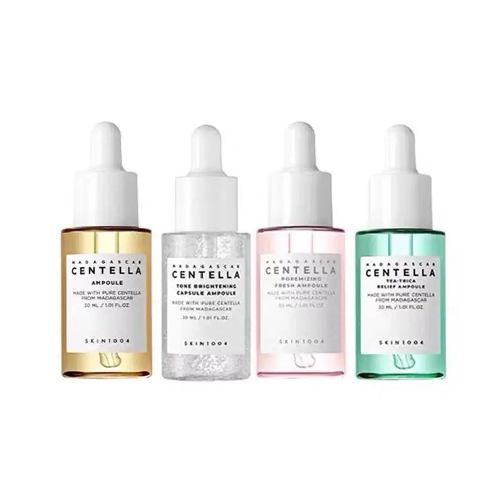 Centella Asiatica Skin Care Set Essence Moisturizing Brightening Capsule Ampoule Face Serum Nourishing Korean Cometics Skincare