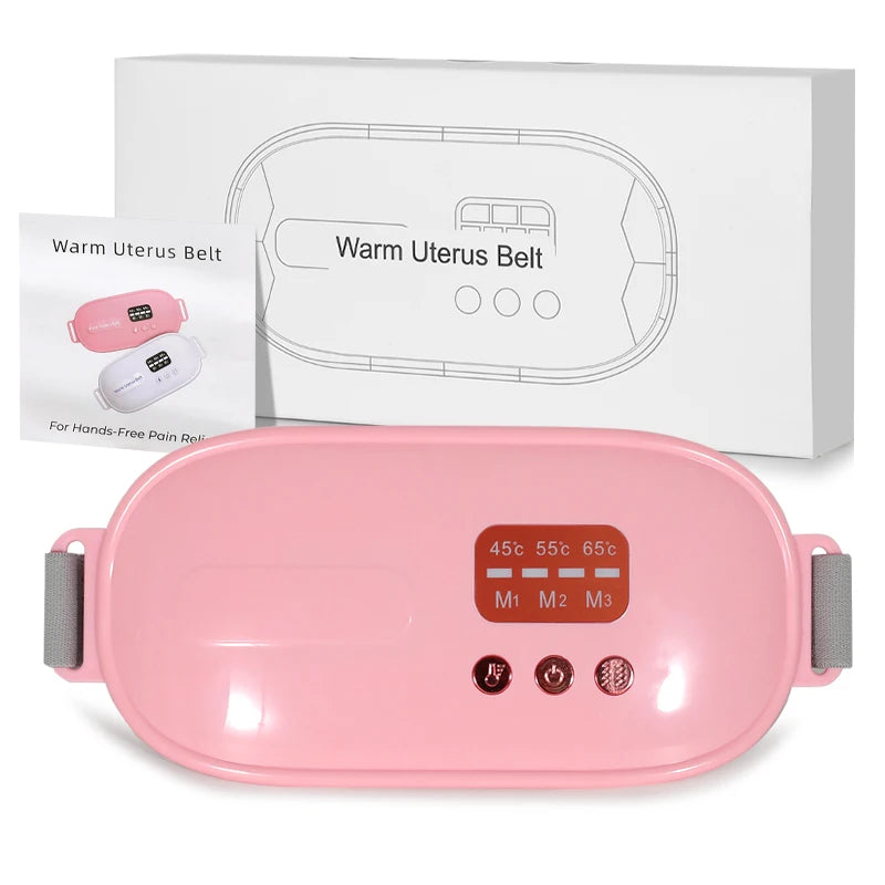 Heating Pad Massageador Corporal Menstrual Cramps Relief Warm Uterus Belt Fitness 3S Fast Heat Massage CMH  Temp Silent Portable