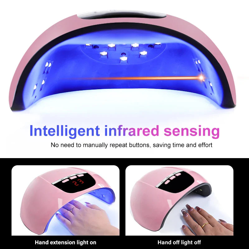 Professional Nail Dryer 18LEDS Nail Art Light with Auto Sensor Quickly Cures All UV Gel Nail Polish USB Dryer for Salon Tools