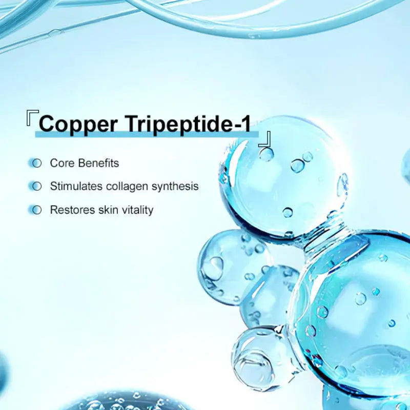 GHK-CU Copper Peptides Facial Serum With SNAP-8 Deep Hydration Nourishing Facial Essence For All Skin Types