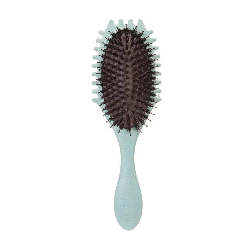1pcs Curl Styling Tangled Boar Bristle Hair Comb Massage Comb Detangle Hair Styler Shaping Defining Salon Barber Styling Tools