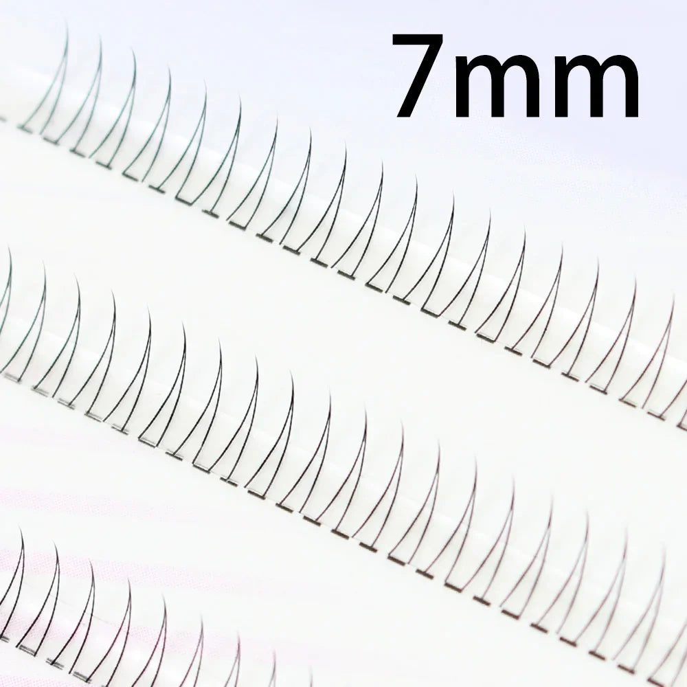 J Curl V Shape Black Under Eyelash Comic Eye Lashes Natural Bottom Lashes Soft Manga Eyelashes Bunches Eyelash Clusters Korean