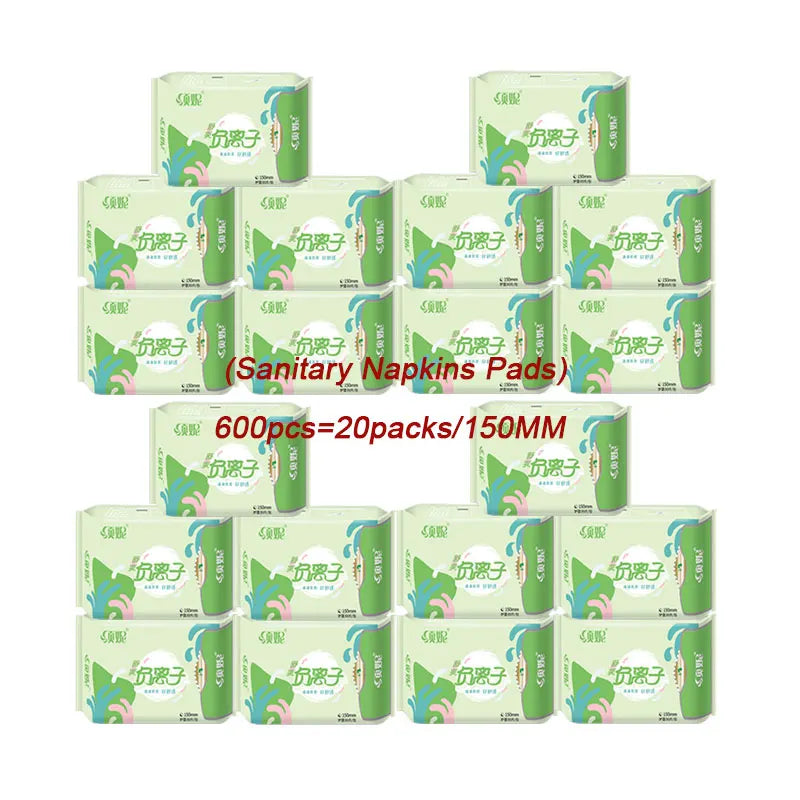 600pcs/20packs Anion Menstrual Pad Sanitary Towels Panty Liners For Women Health Care Feminine Hygiene Product Towels Cotton Pad