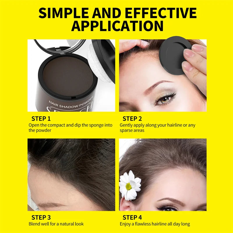 Sevich 10g Hairline Powder Hair Fiber Powder Capillary Filling Hair Shadow Waterproof Hairline Edge Control Makeup Concealer