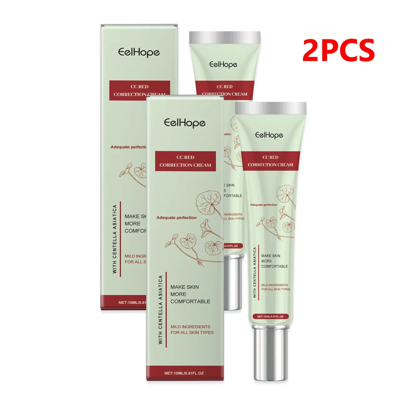 Centella Asiatica CC Cream Foundation Color Correcting Facial Repair BB Cream Full Coverage Natural Concealer Whitening Liquid