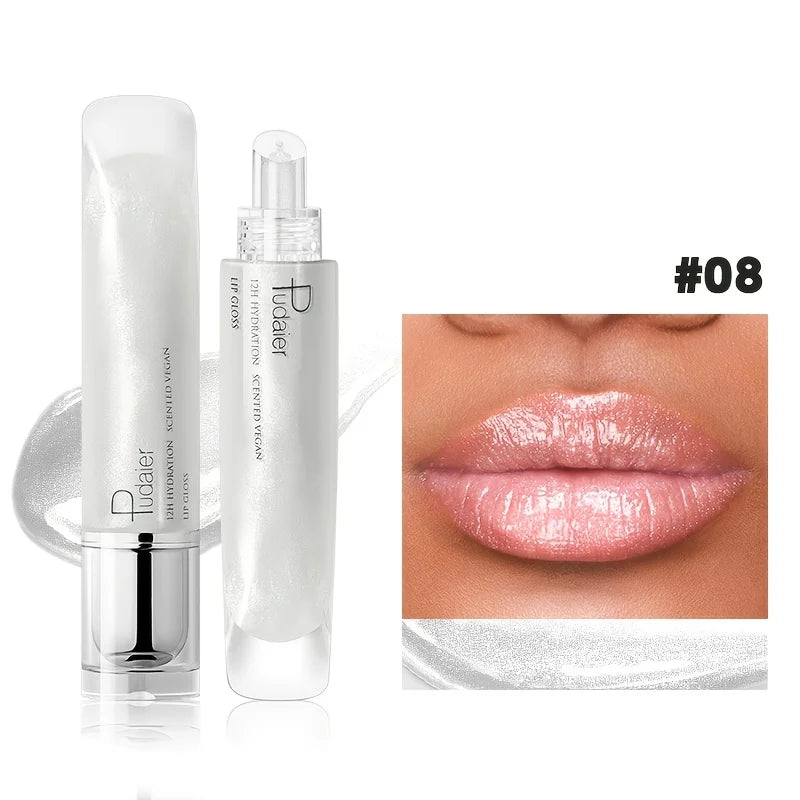 Non Sticky Waterproof Lip Gloss High Shine Long Lasting Moisturizing Plumping Lip Glaze Easy Application