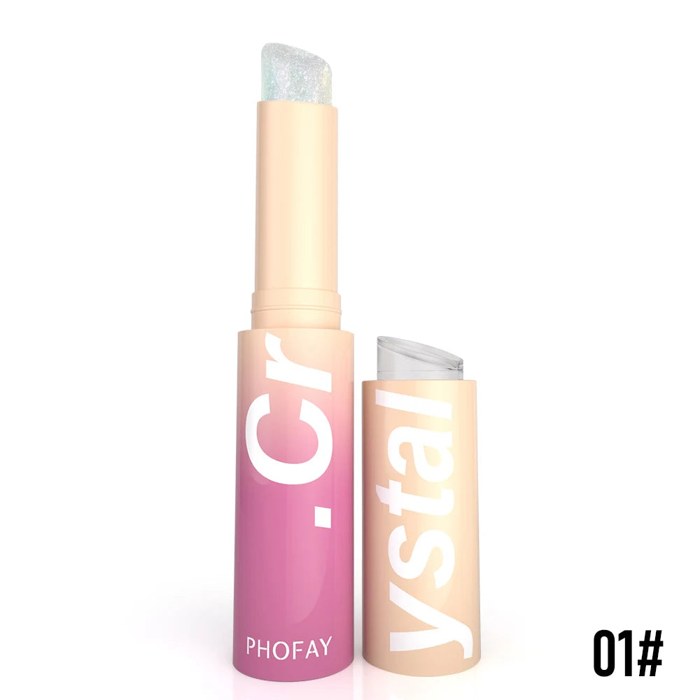 PHOFAY Highlighter Stick - Dewy Finish, Contour & Blush 3-in-1, Natural Glow with Fine Shimmer, Affordable Makeup Stick