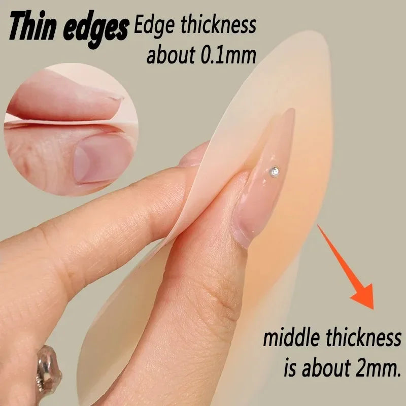No Glue Sticky Nipple Cover Plunge Droplet Invisible Bra Ultra Thin Seamless Silicone Nubra Stickers Lifting Breast Pads Pasties