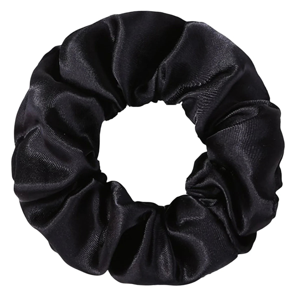 6-Piece Women's Pure Color Satin Large Scrunchie Daily Simple Atmospheric Set