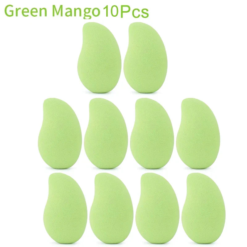 Wholesale Makeup Sponges Mango Shape Soft Beauty Powder Eggs Foundation Concealer Dry Wet Use Tools Cosmetic Cream Applicator