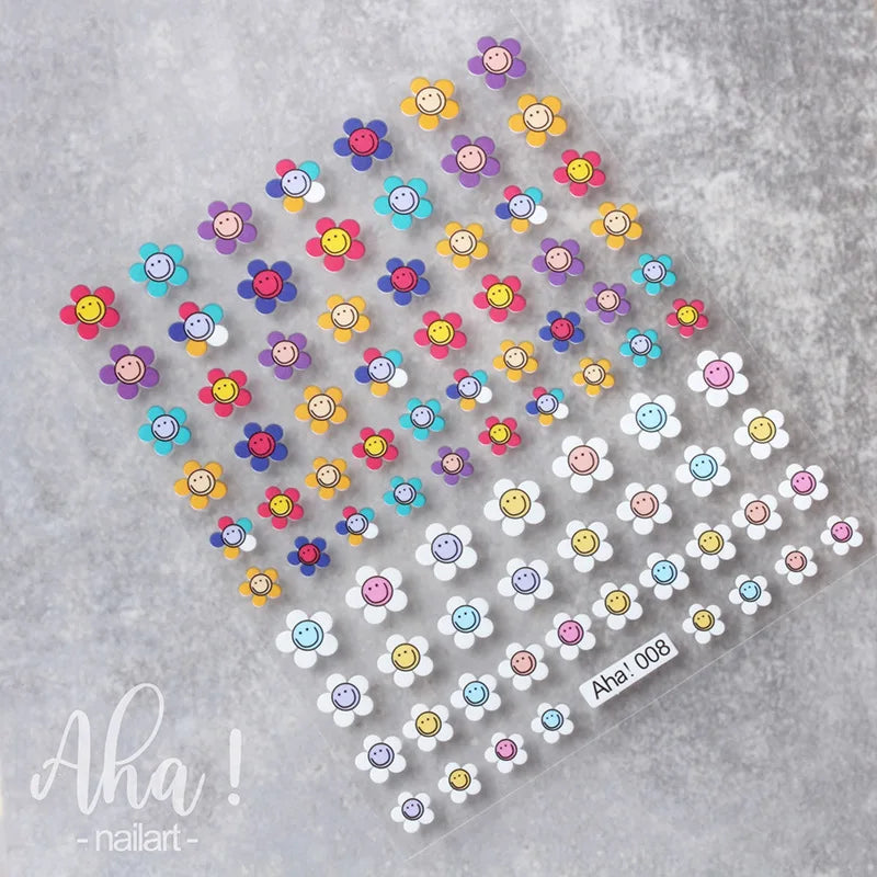 1Pcs Star/Moon/Cross Nail Art Stickers Gold/Silver Holographic Star Nail Decals Self-Adhesive 3D Manicure Decor