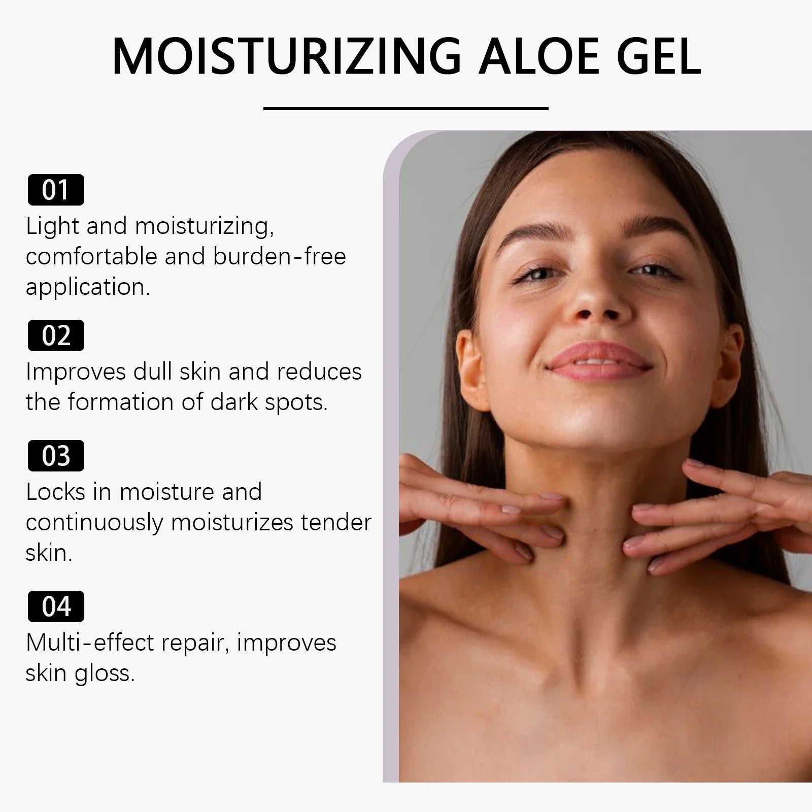 99% Aloe Gel for Repairing Sunburn Damaged Skin Antioxidant Even Skin Tone Moisturizing Soothing Anti Acne Brightening Face Care