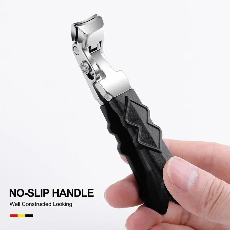 Curved Nail Scissors Stainless Steel Large Opening Toenail Scissors Elderly Angle Cutter Trimmer Manicure Nail Scissors