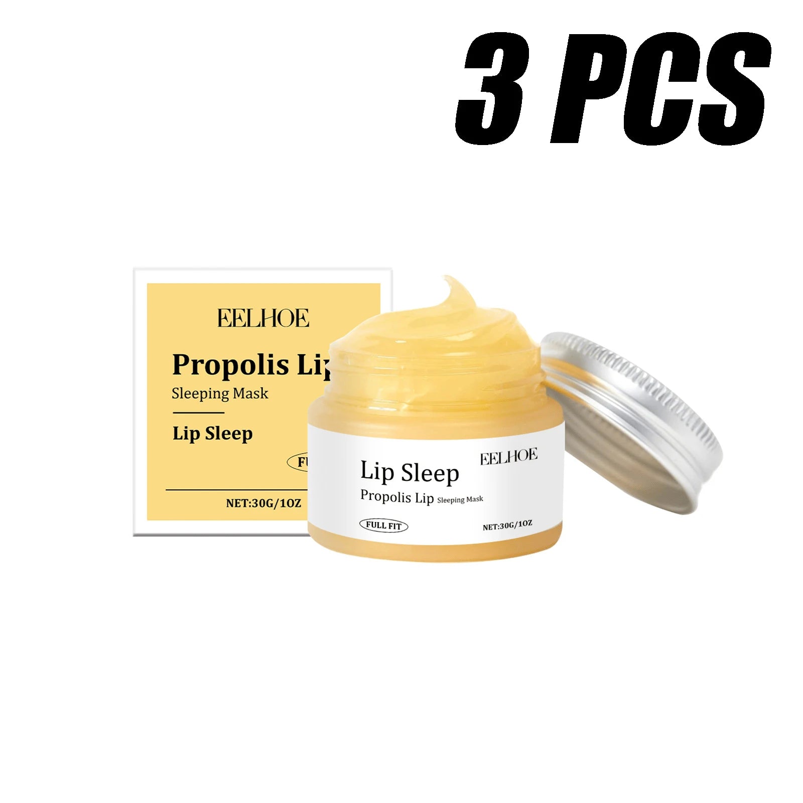 Propolis Lip Sleeping Mask Deeply Nourish Lips Enhance Lip Elasticity Prevent Chapped Lips Long-lasting Moisturizing Lip Mask