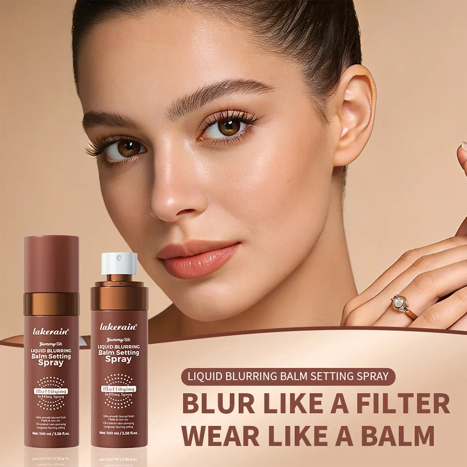 Lakerain Waterproof Makeup Fixing Setting Spray Quick Dry Long Lasting Oil Control Moisturizing Natural Refreshing Makeup Spray