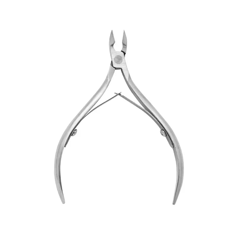 1Pcs Double-Head Angled Hoof Cuticle Pusher Stainless Steel Bevel Nail Art Pusher Manicure Orange Sticks for Nail Salon Tools