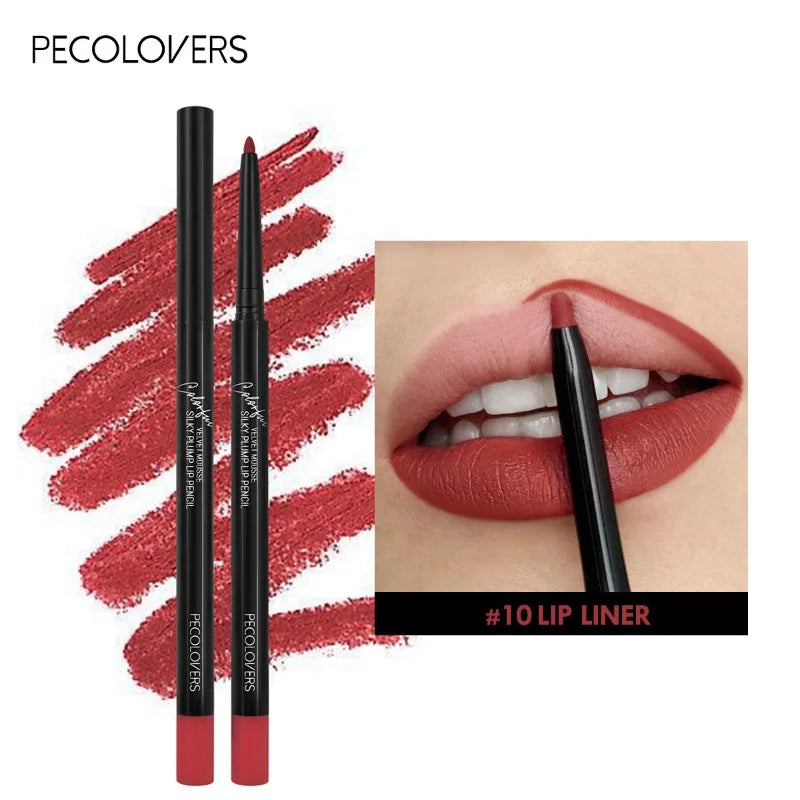 Matte Lip Liner Lipstick Waterproof Non-stick Cup Natural Long-lasting Lipstick Multi-color Lip Cosmetics Lip Pencil