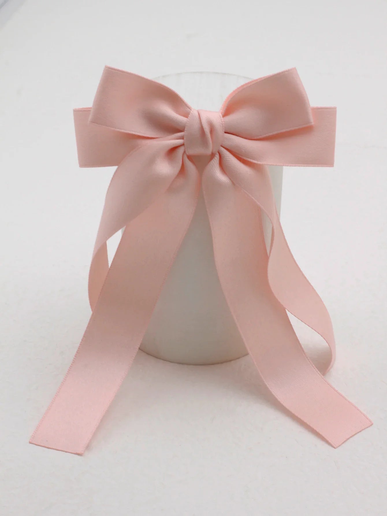Lystrfac Fashion Fabric Ribbon Hair Bow Hairpin for Women Girls Hair clips Back Head Top Clip Female Hair Accessories