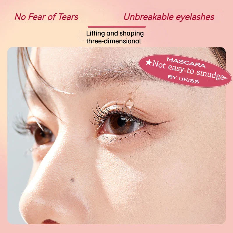 UKISS Eyelash Primer Mascara Eyelashes Base Thick Long-wearing Waterproof Eye Black Brush Beauty Makeup
