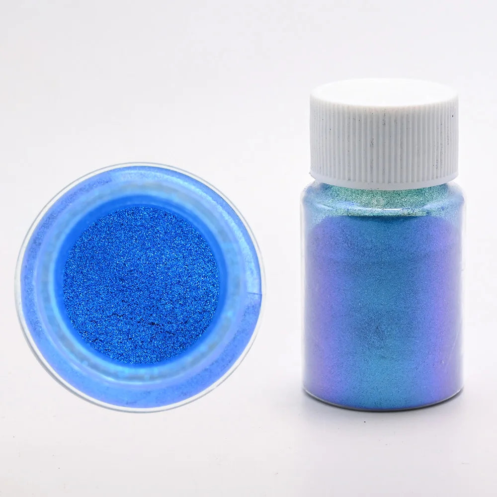 1Box Cherry Pink Chrome Pearl Nail Powder Gradient Mirror Effect Nail Art Glitter Auroras Rubbing Dust Nail Art Decoration 10g