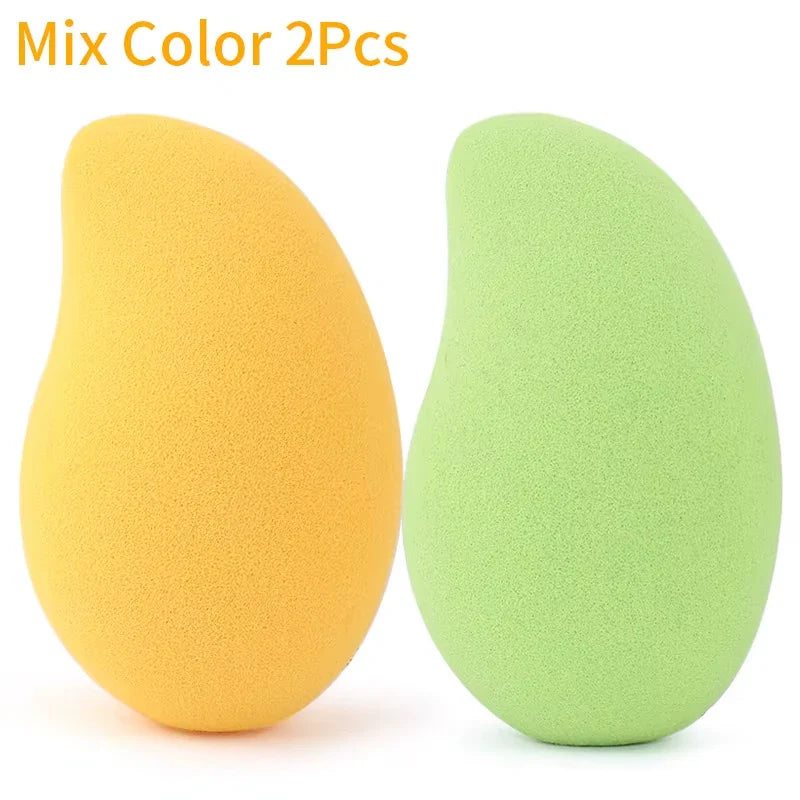 Wholesale Makeup Sponges Mango Shape Soft Beauty Powder Eggs Foundation Concealer Dry Wet Use Tools Cosmetic Cream Applicator