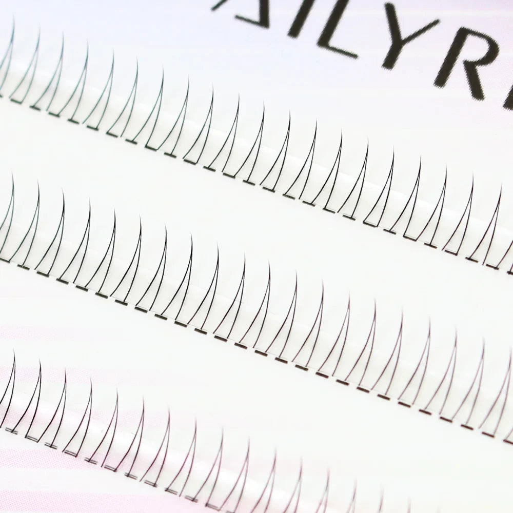 J Curl V Shape Black Under Eyelash Comic Eye Lashes Natural Bottom Lashes Soft Manga Eyelashes Bunches Eyelash Clusters Korean