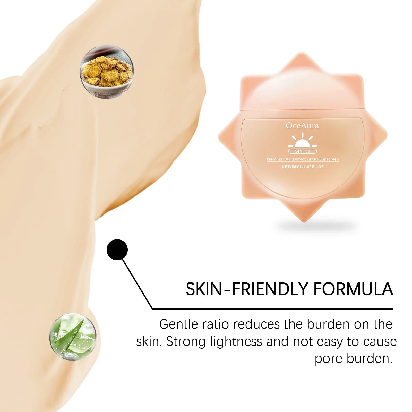 Sunscreen For Face Whole Body SPF 50+ UV Resistant Skin Protection Anti Sunburn Oil Control Moisturizing Sun Isolation Cream