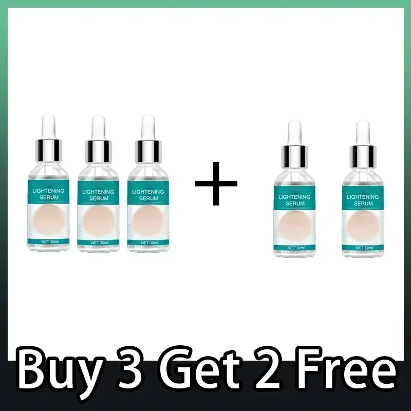 Skin Whitening Serum Private Parts Underarm Bleaching Serum Whiten Butt Knee Brighten Inner Thigh Arm Body Remove Dark Melanin