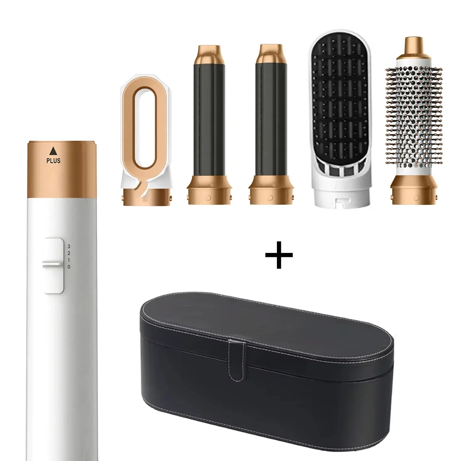 5 in 1 Multifunctional hair dryer Straightener Curling iron Curling iron with brush Hot air comb Styling set