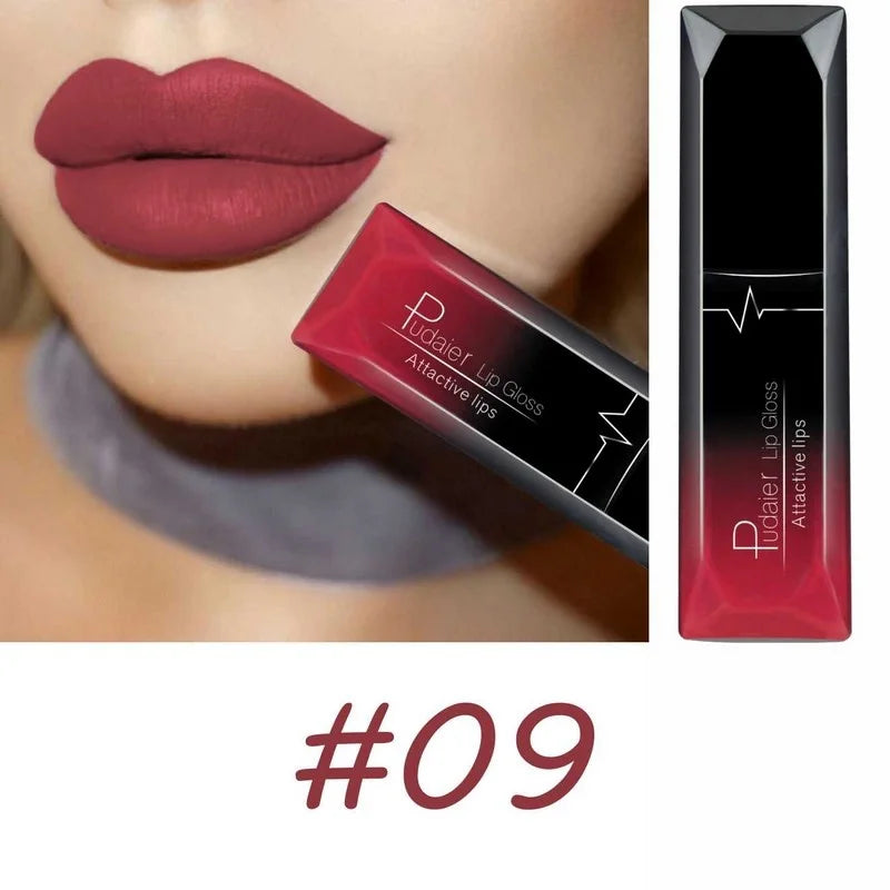 Long Lasting Velvet Matte Liquid Lipstick Waterproof 17 Colors Non Stick Cup Kissproof Lip Tint Gift for Women