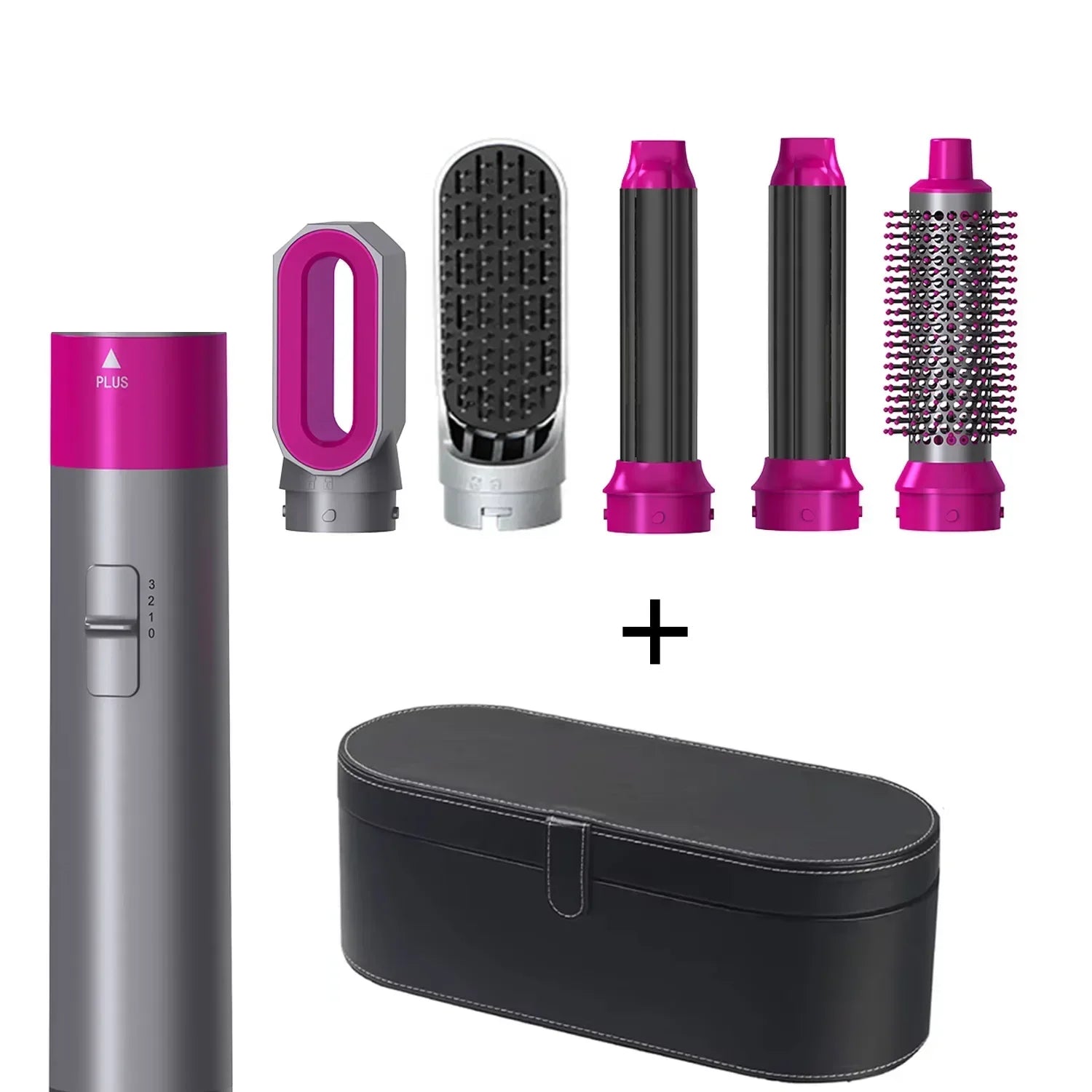 5 in 1 Multifunctional hair dryer Straightener Curling iron Curling iron with brush Hot air comb Styling set