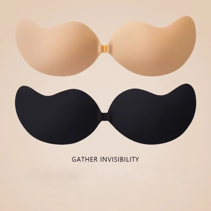 Invisible Strapless Adhesive Stick Bra Breast Tape Push Up Bras Women Lingerie Seamless Silicone Nipple Covers Bralette Pasties