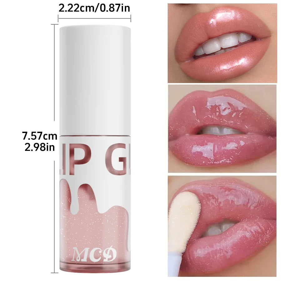 Glitter shimmer Sexy Lip Oil Hydrating Plumping Lip Coat For Lipstick Lipgloss Tinted Lip Plumper Serum  Lips Glow Oil Treatment