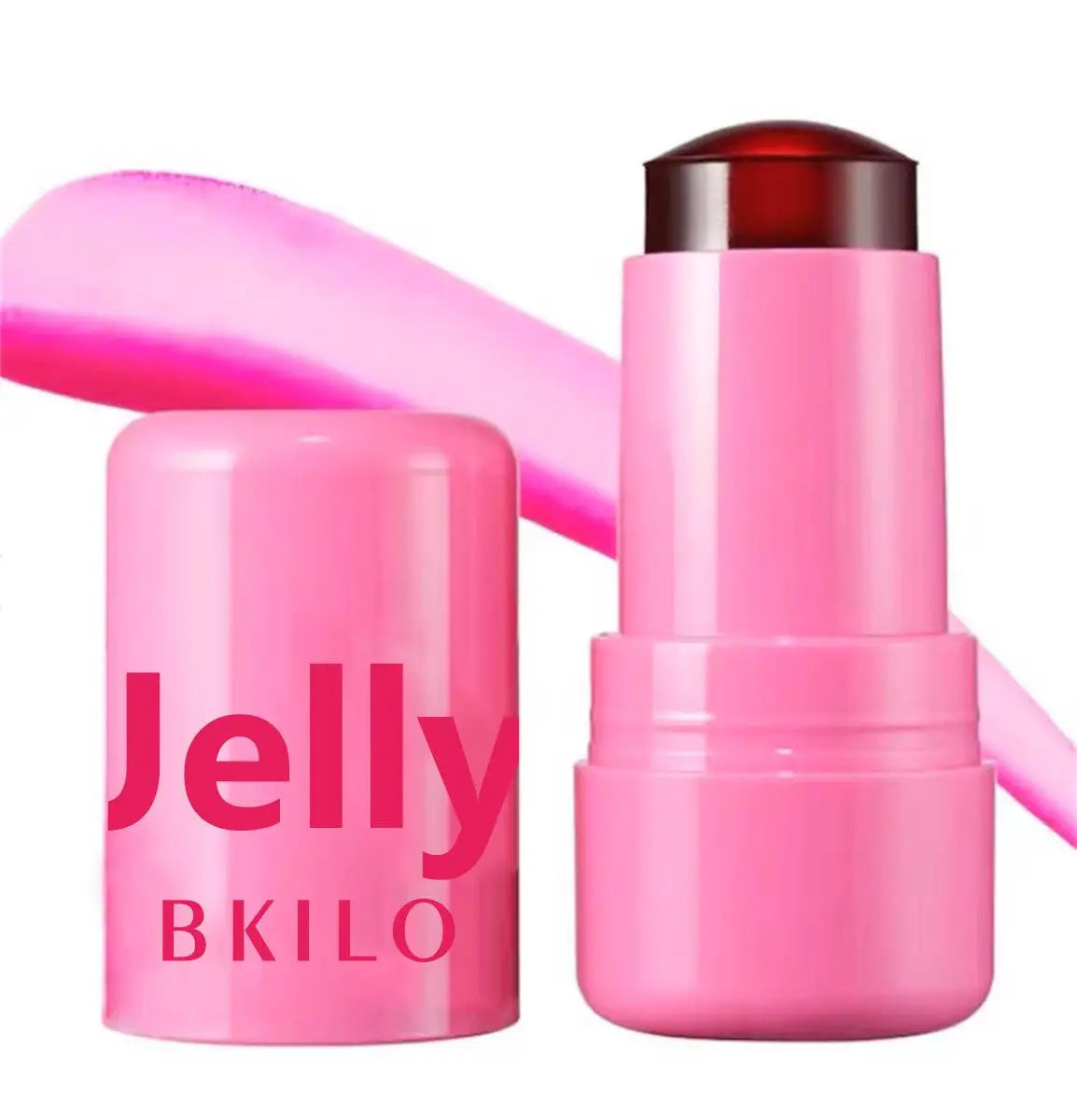 3-in-1 Milk Jelly Tint Facial Blusher Wand Moisturized Long Lasting Matte Rouge Cheek Contour Lipstick Sticker Beauty Makeup