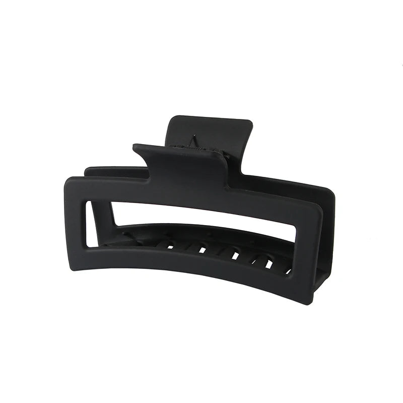 13CM Oversized Solid Color Square Frosted Shark Clip for Thick Hair Women Girls - Hot Sale Fashion Hair Accessories
