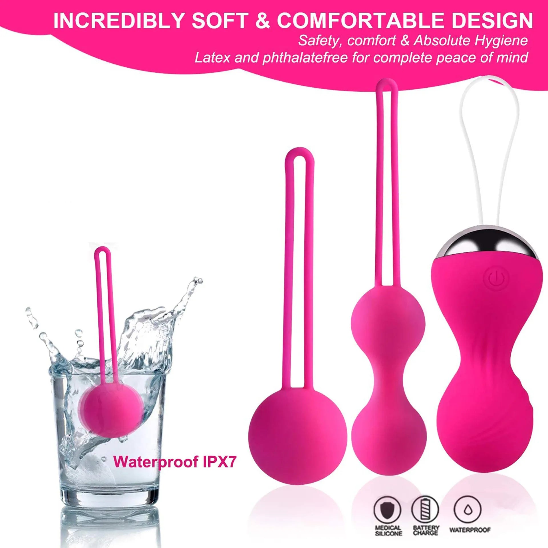 Silicone Smart Ball Vibrating Kegel Balls Private Care Vagina Tighten Exercise Machine Vaginal Geisha Ball Sex Toys for Women 18