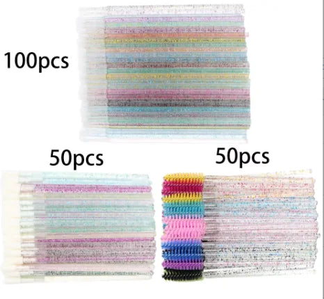 200pcs Disposable Brushes Set Mascara Wands Lip Brushes Microbrush Applicator Swab for Eyelash Extension Eyebrow Makeup Tools