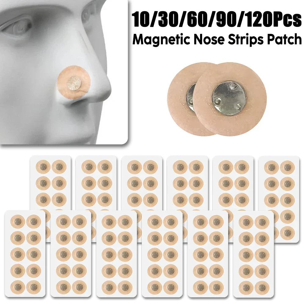 10/120pcs Nose Strips Pack of Anti-Snoring Nose Strips Magnetic Nose Strips Intake Breathing Nasal for Busines