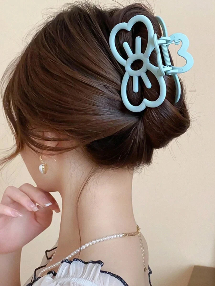 New Candy Color Cat Bow Hair Clip Plastic Claw Clip Fashion Crab Hair Clip For Girls Sweet Hair Claw Women Hair Accessories